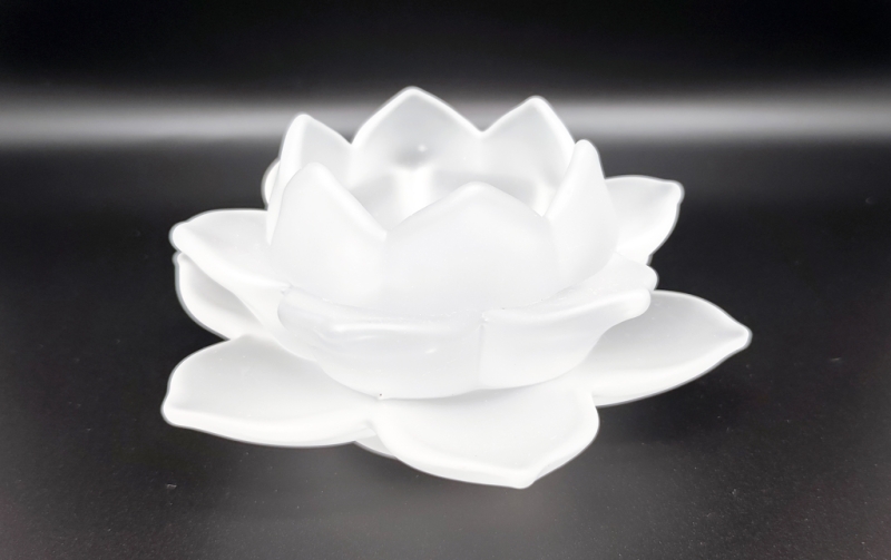Lotus Kerzen-Teelichthalter-Kristallglas