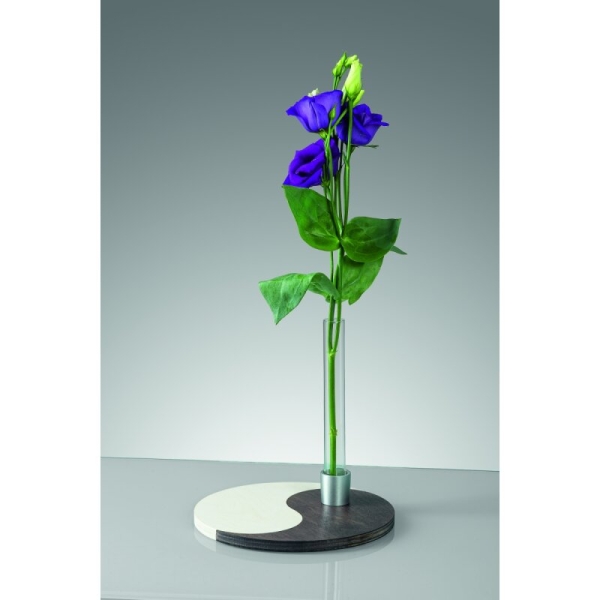 Blumen-Vase, helles Holz