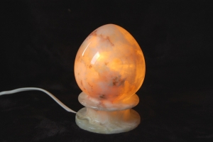 Onyxmarmor-Lampe, Ei-Form