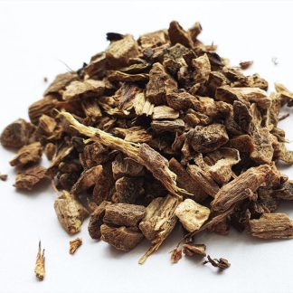 Cut elecampane root