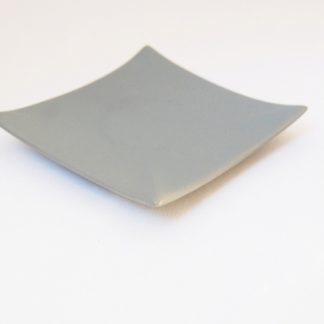 Keramik-Teller für Ihre Designkerzen, grau