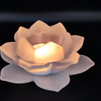 Teelichthalter, Lotus-Kristall