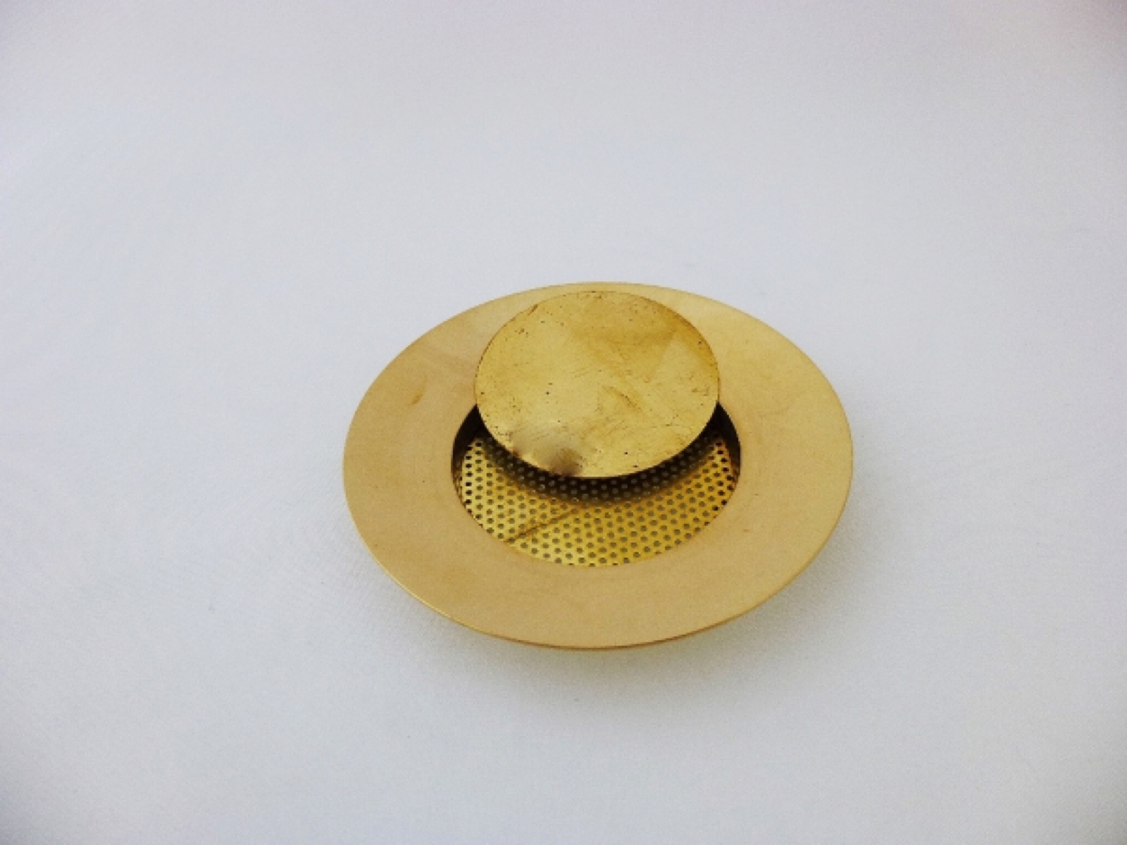Metal disc for incense sieves brass