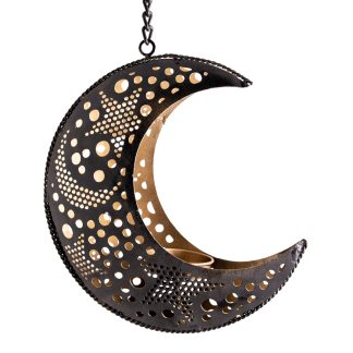 orientalisches Windlicht - Teelichthalter - Mond
