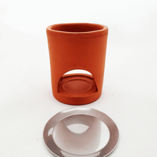 Incense vessel, Allrounder, natur with incense plate